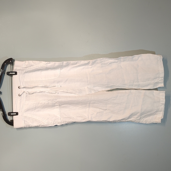 Athleta Pants - NWOT Athleta white linen pants size 6p